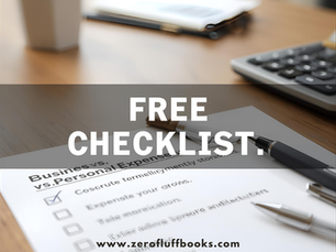 Free Business vs. Personal Checklist for Solopreneurs