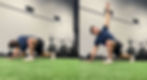 athlete performing the world's greatest stretch at Barbell Coalition