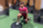 Cedar Park youth athlete performing dumbbell lunge