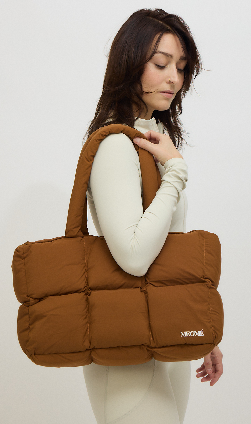 MEOMÉ Puffer Bag Large Camel