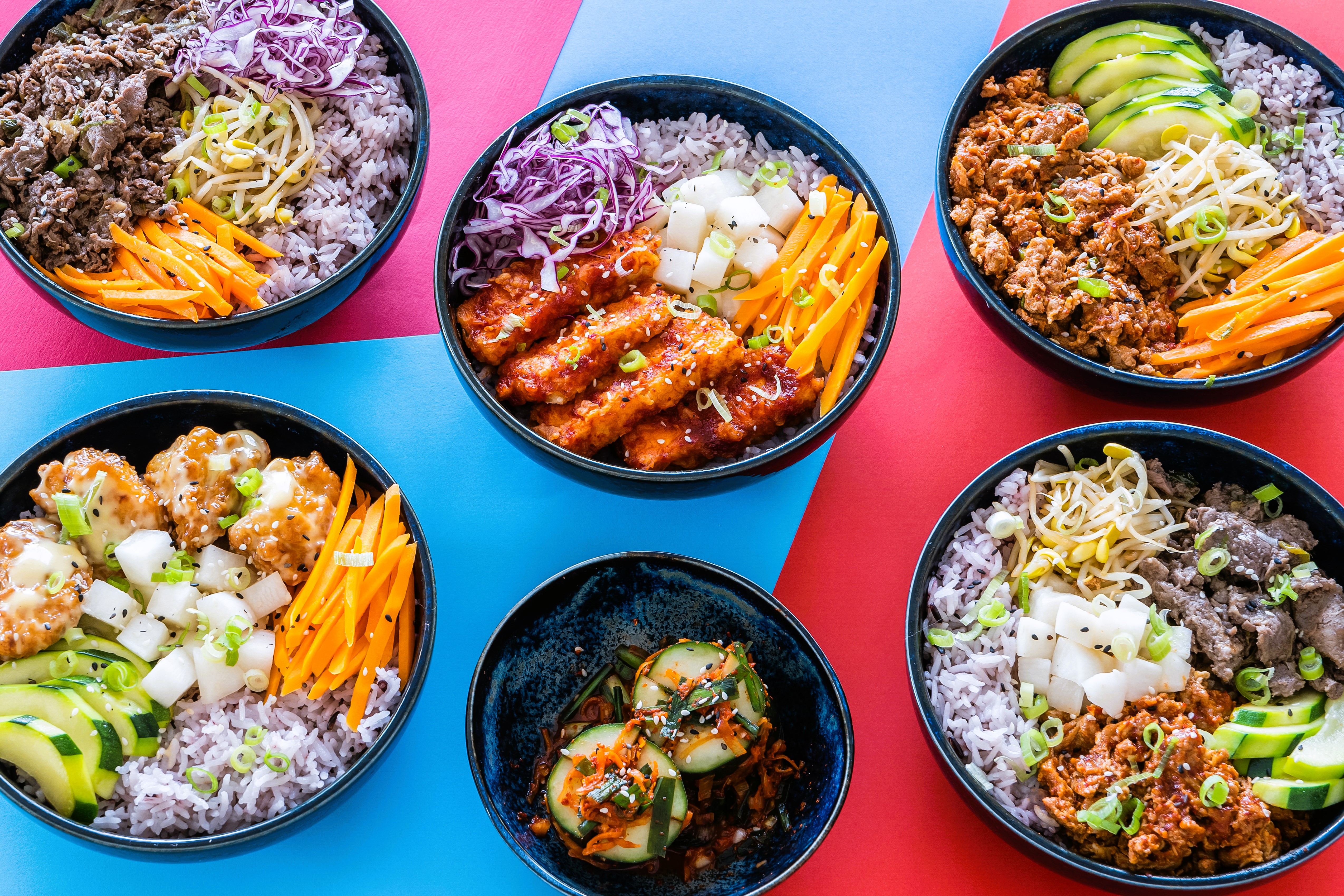 Arranged Food and Objects