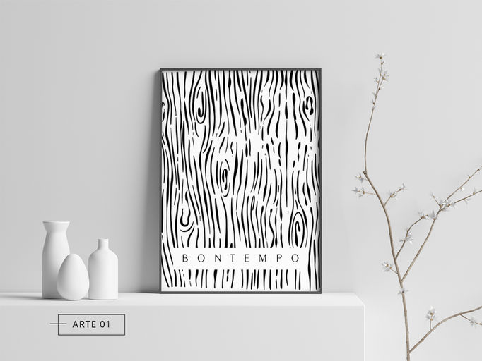 Estúdio Roger Trevizan -Arte em paredes com murais artísticos e pinturas personalizadas em fachada para empresa de móveis planejados em passo fundo em traço preto