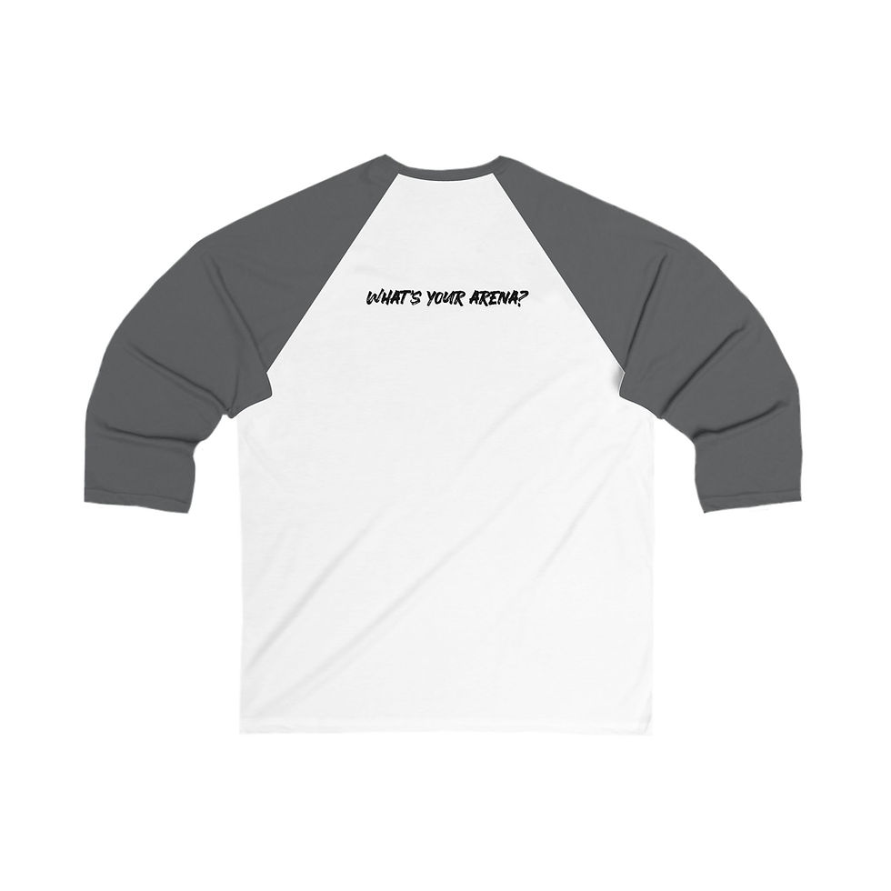Thumbnail: Unisex Baseball Tee - Mental Athlete 3/4 Sleeve | What's Your Arena?