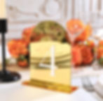 Gold Table Numbers