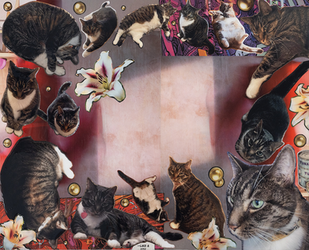 Customized commissioned pet collage