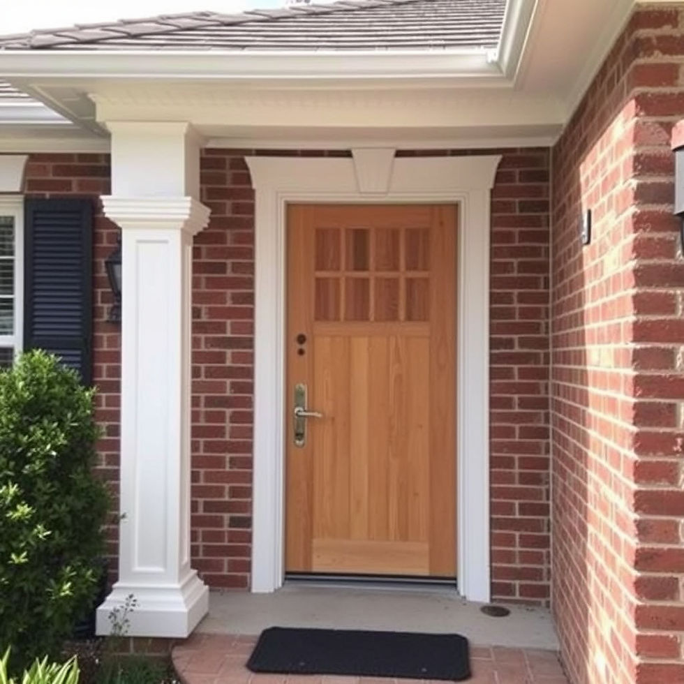 Installation of a Cedar Front Door on a Florida Style Brick House.jpg