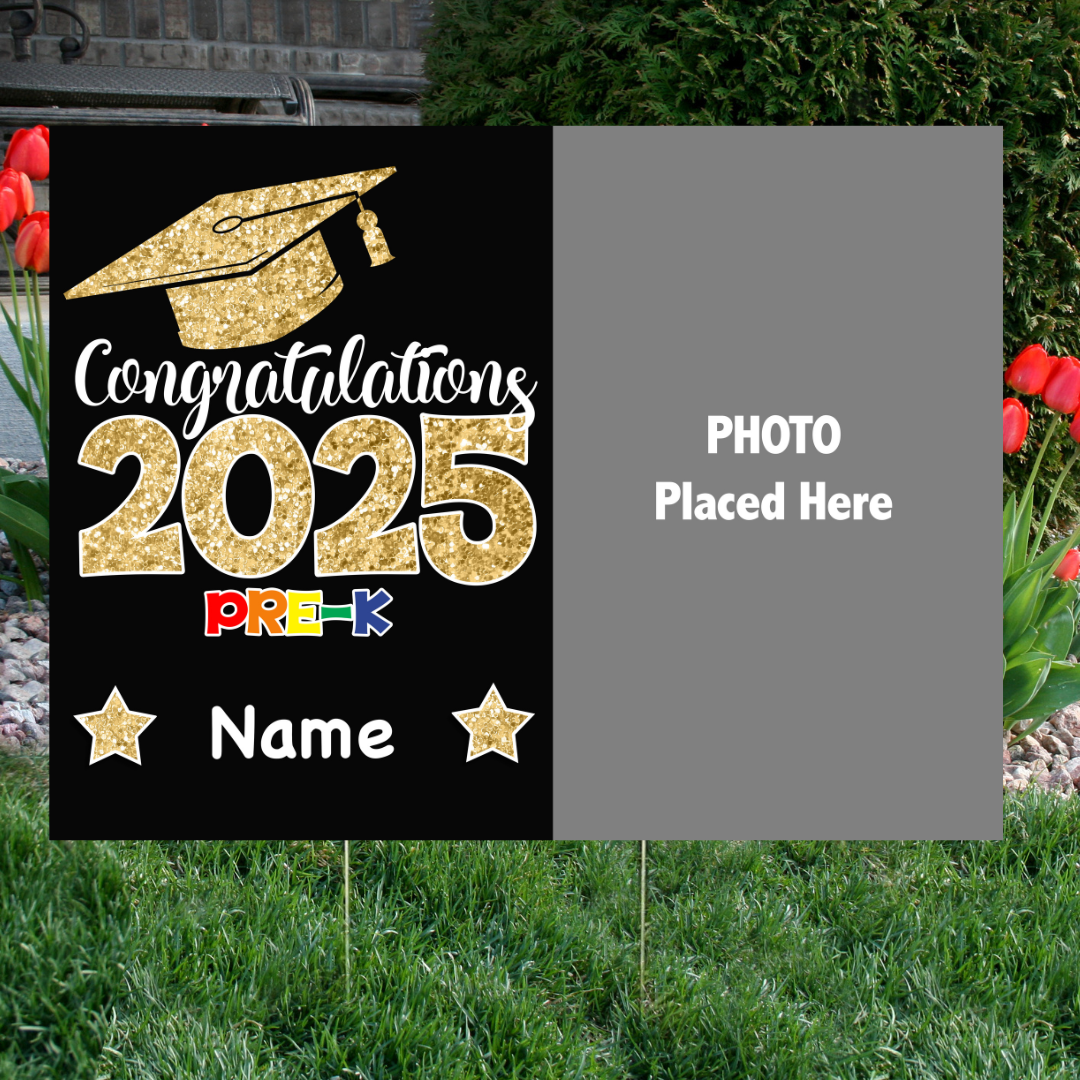 Pre-K Graduation Yard Sign