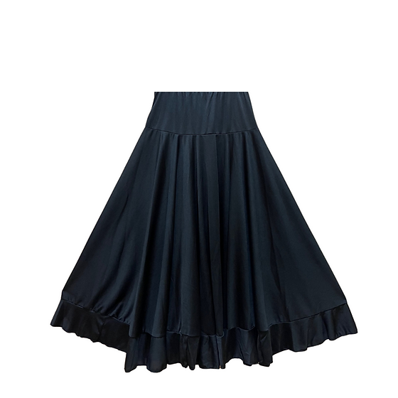 Cintura Alta Falda Negra Ensayo Flamenco Falda De Ensayo Flamenco