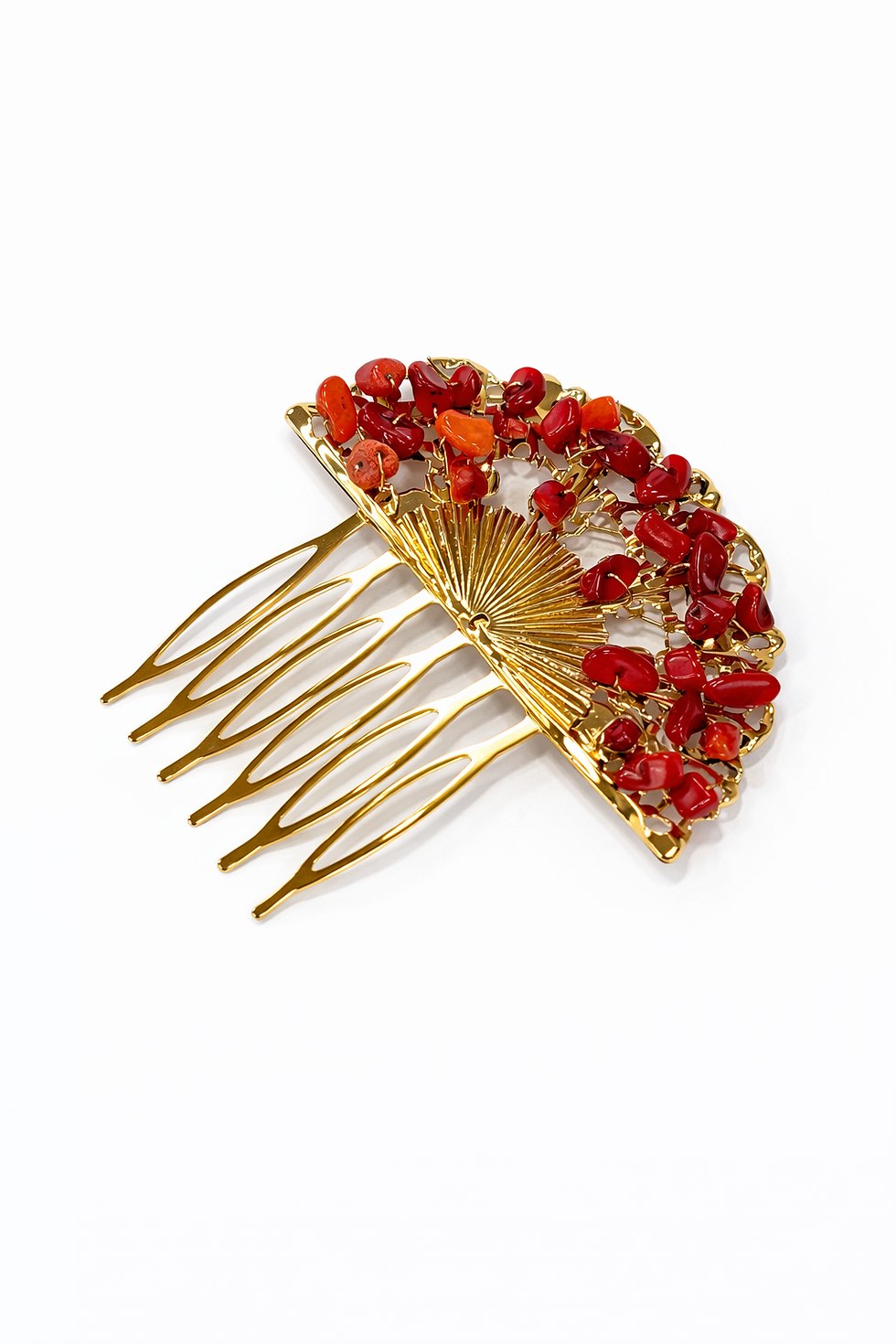 Miniatura: Peinecillo  Abanico Piedras 