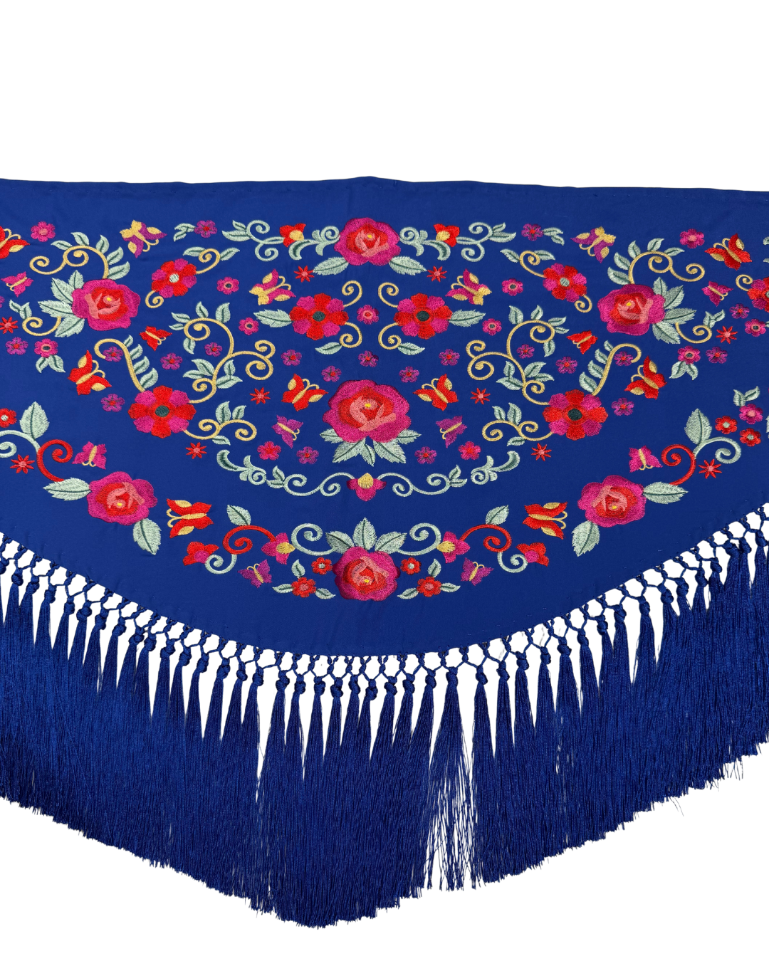 Mantón Infantil Daniela Azulino/Colores