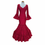 Miniature : Robe de flamenco Candela Lunar Micro Rouge/Blanc