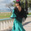 Miniatura: Traje Flamenca Jerez Petroleo/Negro