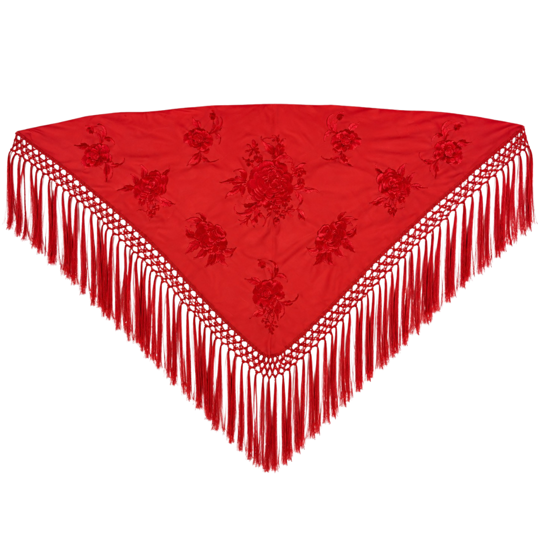 Mantón Maria Rojo