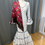 Miniature : Traje Flamenca Candela Licra Blanco lunar Negro 