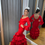 Miniatura: Traje Flamenca Lola Rojo Lunar Burdeos 