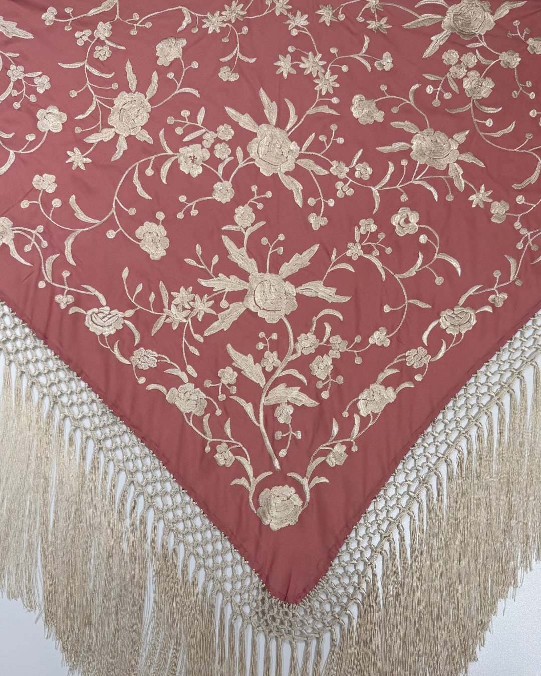 Mantón Córdoba Rosa Maquillaje/Beige