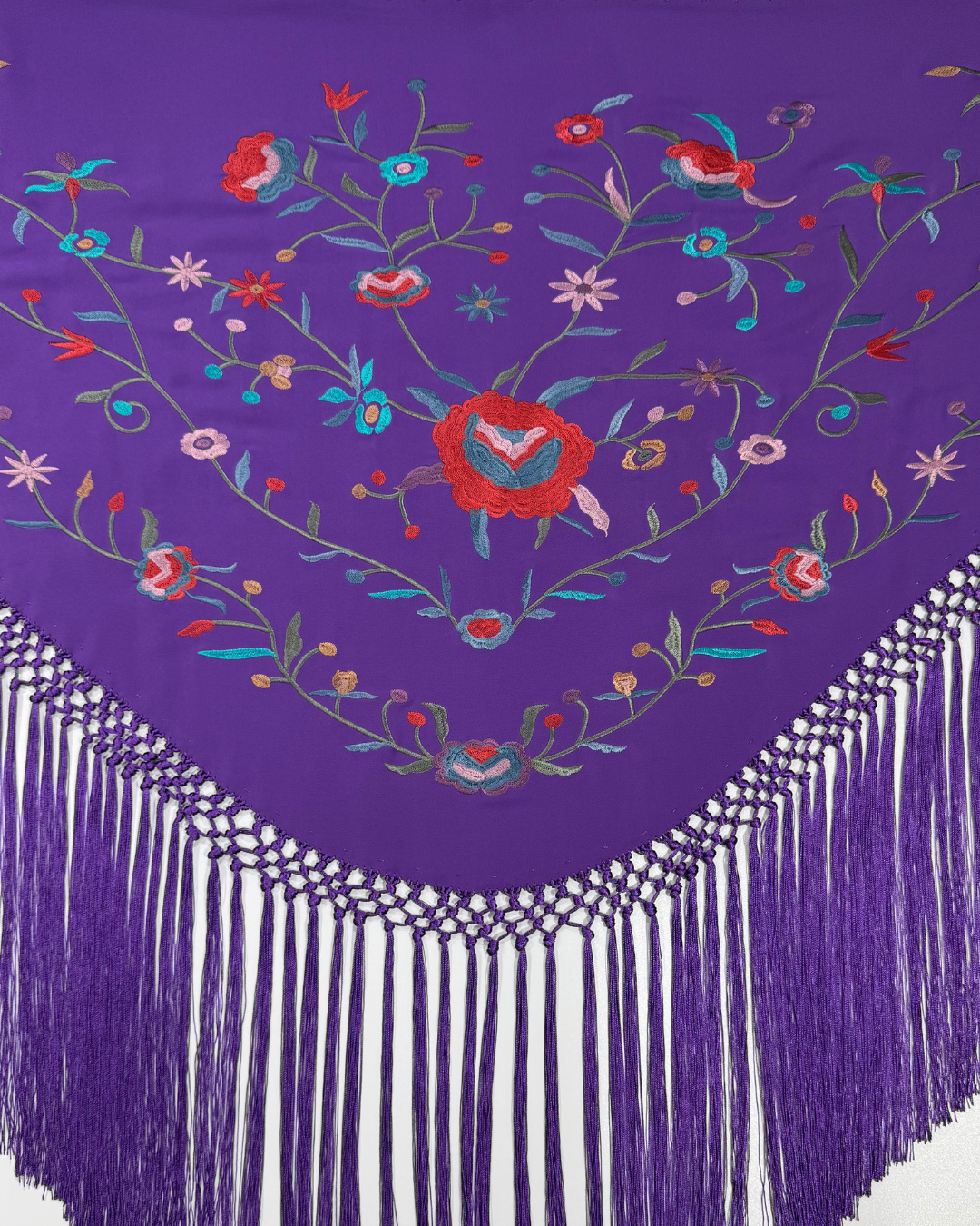 Mantón Alejandra Morado