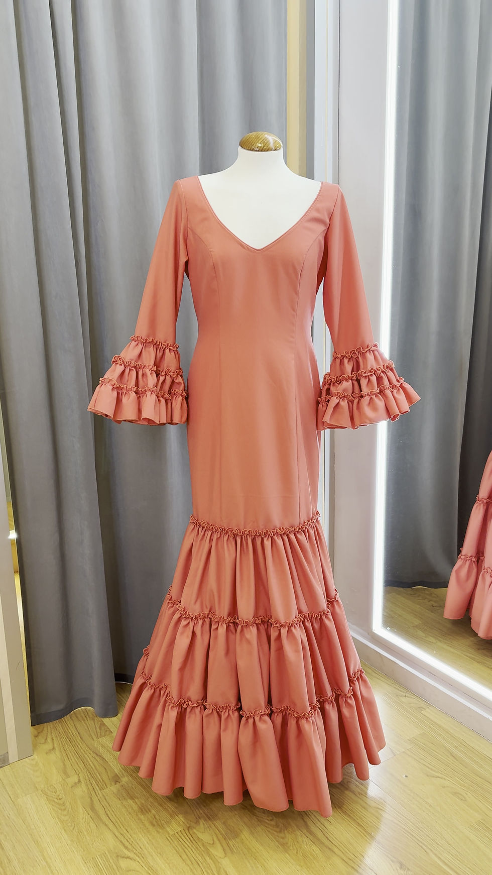 Miniature : Traje Flamenca Candela Coral