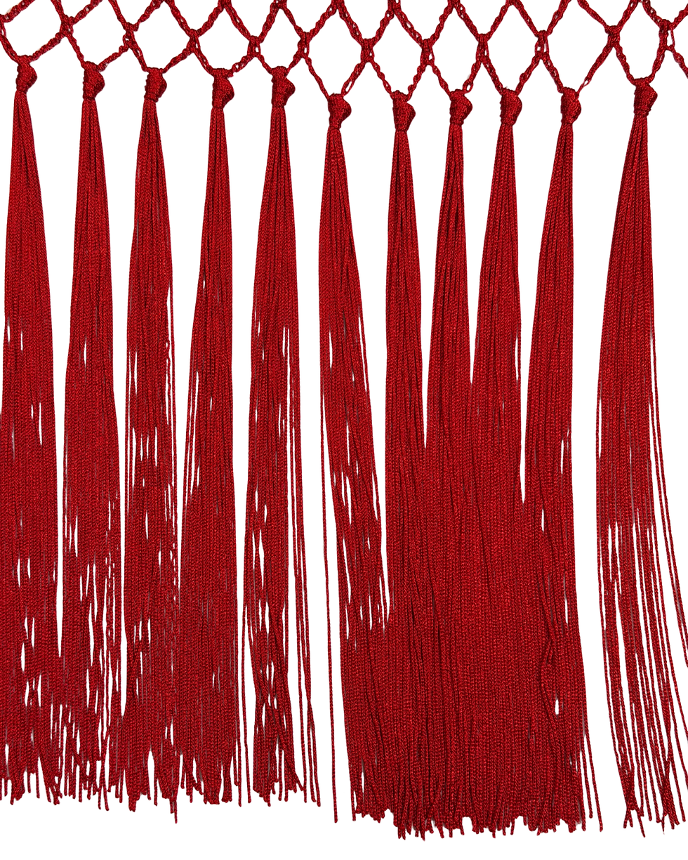 Miniatura: Mantón Bolillo/Cuquillo Rojo