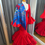 Miniatura: Traje Flamenca Feria Rojo