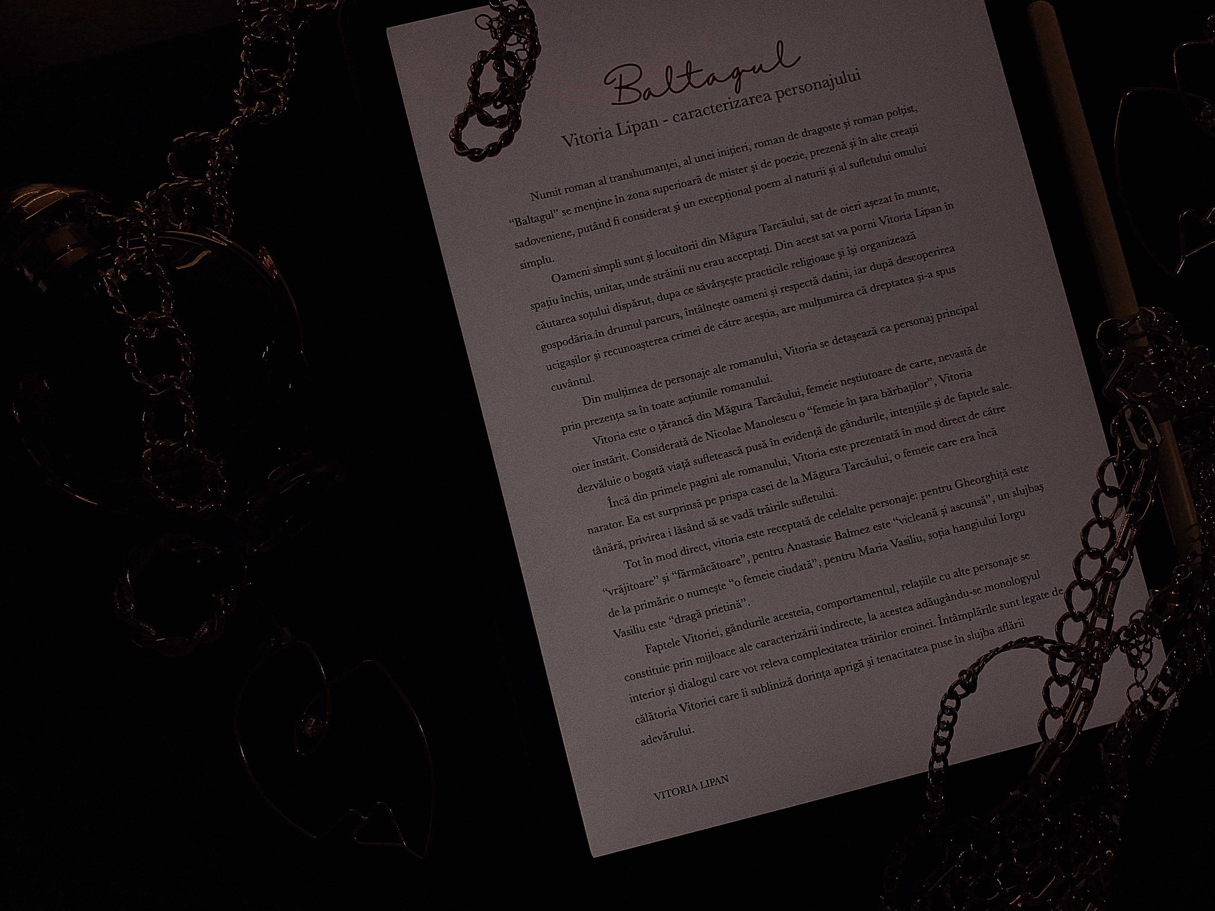 Caracterizarea Vitoriei Lipan