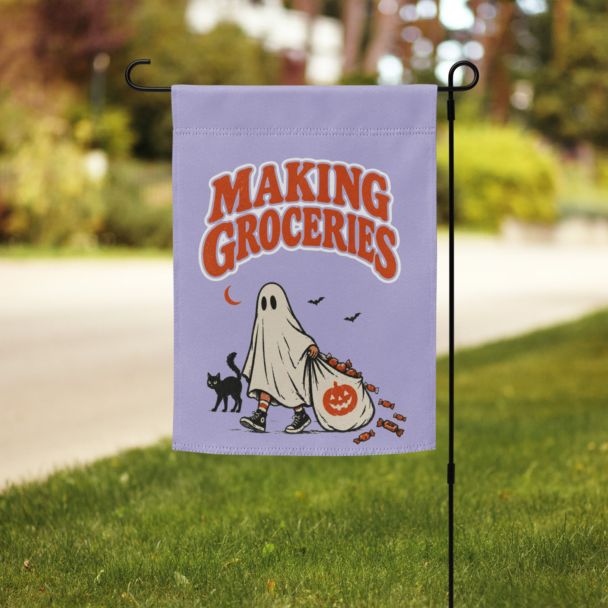 Making Groceries: Candy Run Garden Flag