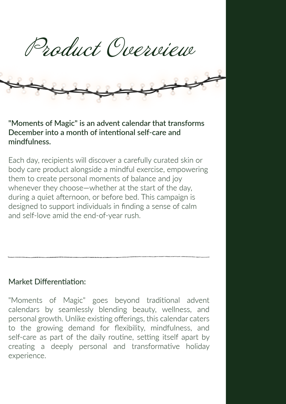 Moments of Magic advent calendar overview blending mindfulness, self-care, and beauty for a unique holiday experience.