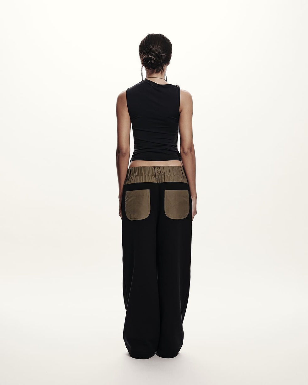 Miniatura: DRAPED TULLE TOP 2SIDES 'SAY UR' BLACK