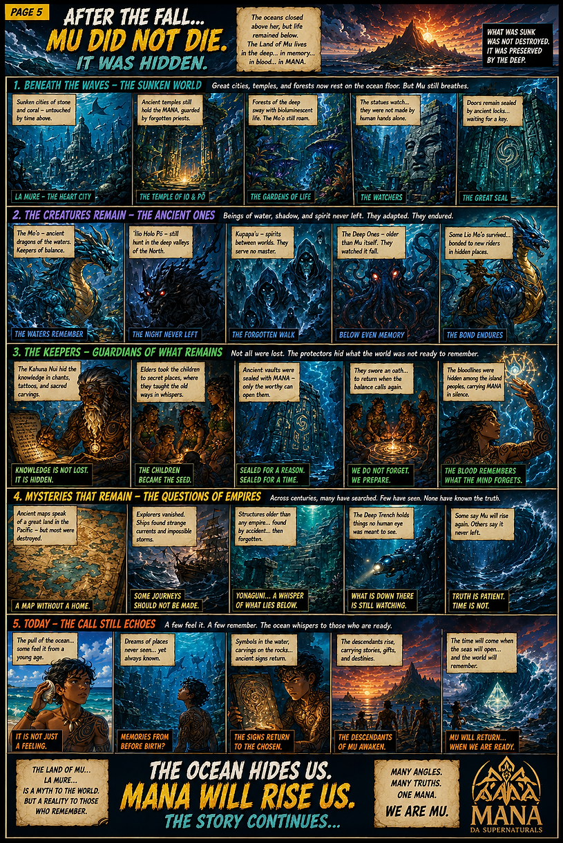MANA da Supernaturals is a Polynesian cosmic fantasy universe where gods, guardians, creatures, lost civilizations, comics, t