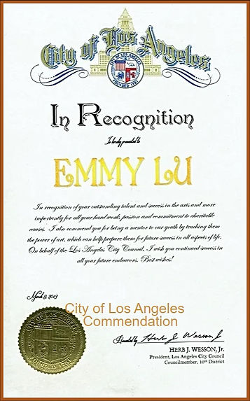 City of Los Angeles Commendation