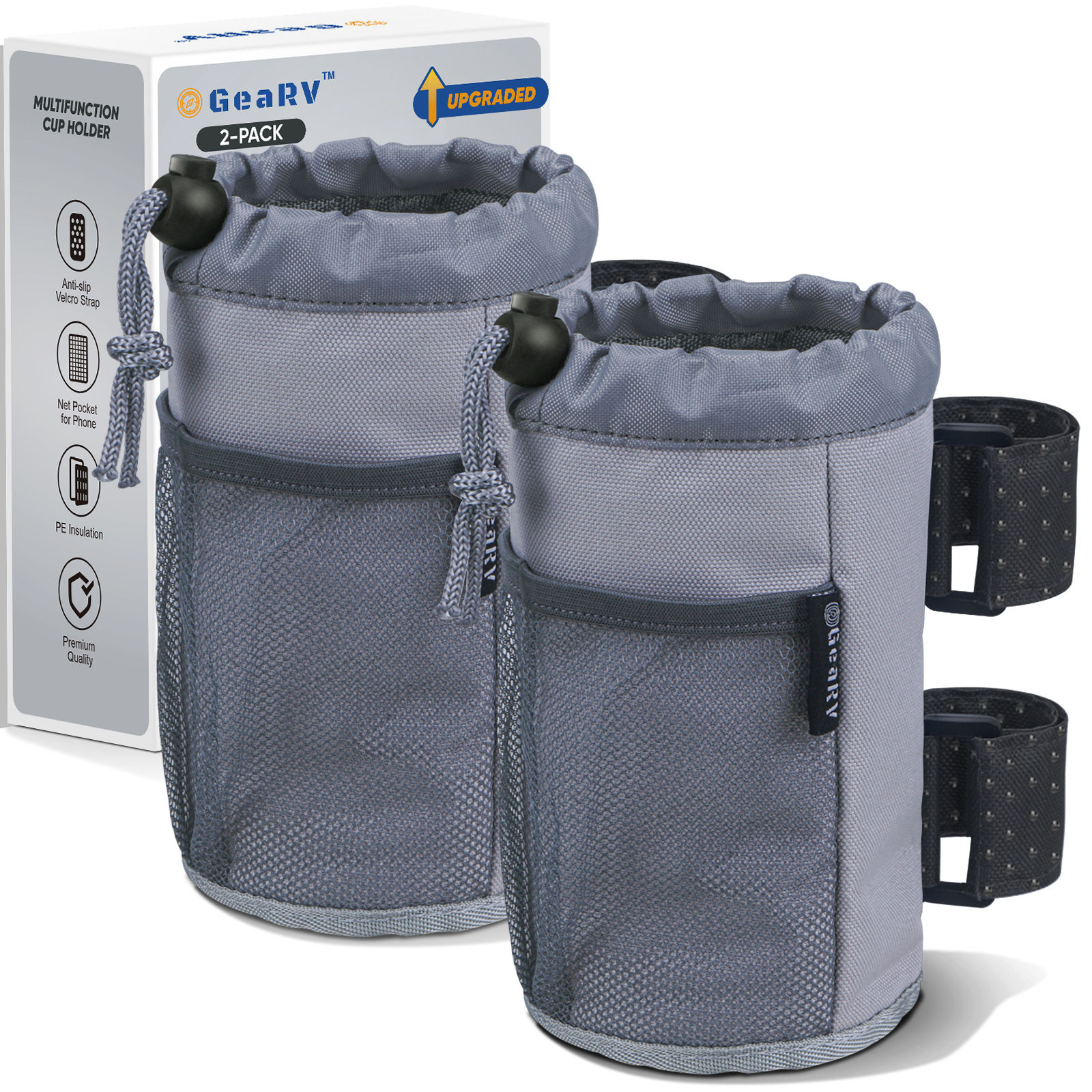 GeaRV Cup Holder for Bike, Walker, Golf Car, ATV/UTV