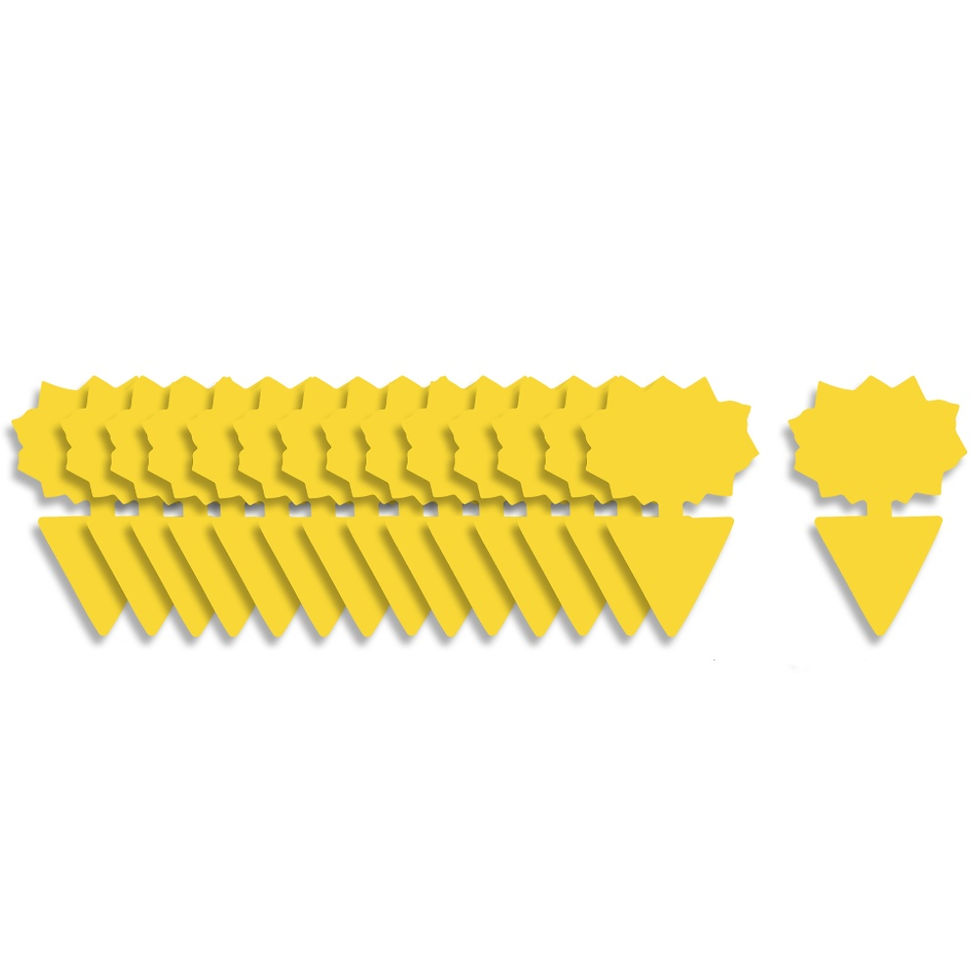 Thumbnail: Fruit Fly Traps Fungus Gnat-Traps for Indoor-Outdoor Yellow Fruit-Fly Sticky-Tra