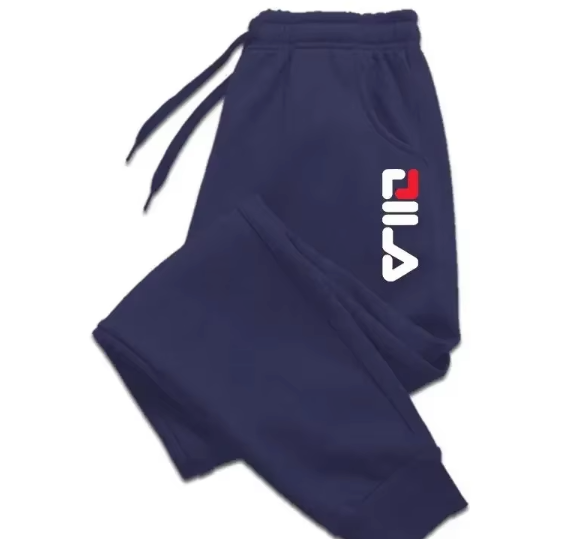 Thumbnail: Autumn Winter Men's Joggers Drawstring Casual Pants Fleece Sweatpants Workout Ru