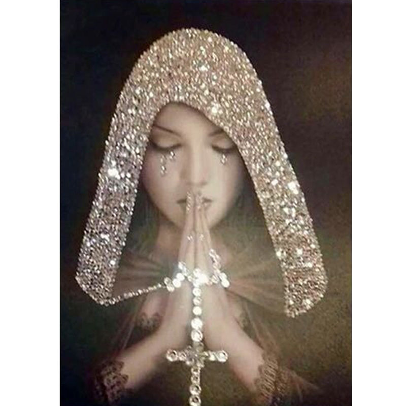 Thumbnail: 5D Diamond Paintings Religious Beauties Full Diamond Art Embroidery Living Room 