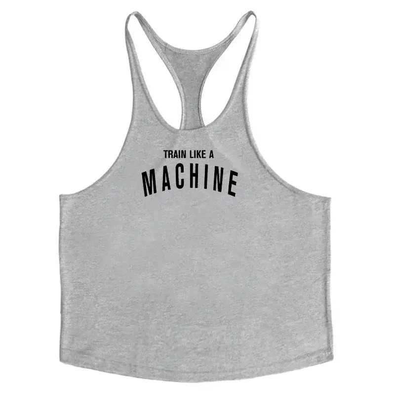 Thumbnail: Mens Gym Bodybuilding Sport Clothing Cotton Sleeveless Tank Tops Fitness Slim Fi