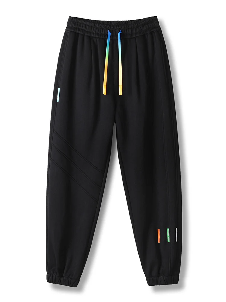 Thumbnail: Winter Men's Sweatpants Warm Joggers Big Size 8XL 7XL 6XL Fleece Liner Cotton Sp