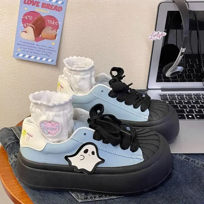 Thumbnail: Shoes for Women High on Platform Round Toe Woman Footwear Trends 2025 Comfortabl