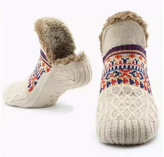 Thumbnail: Super Warm Winter Non-slip Floor Socks Women Men Snow Socks Sleep Carpet Socks S