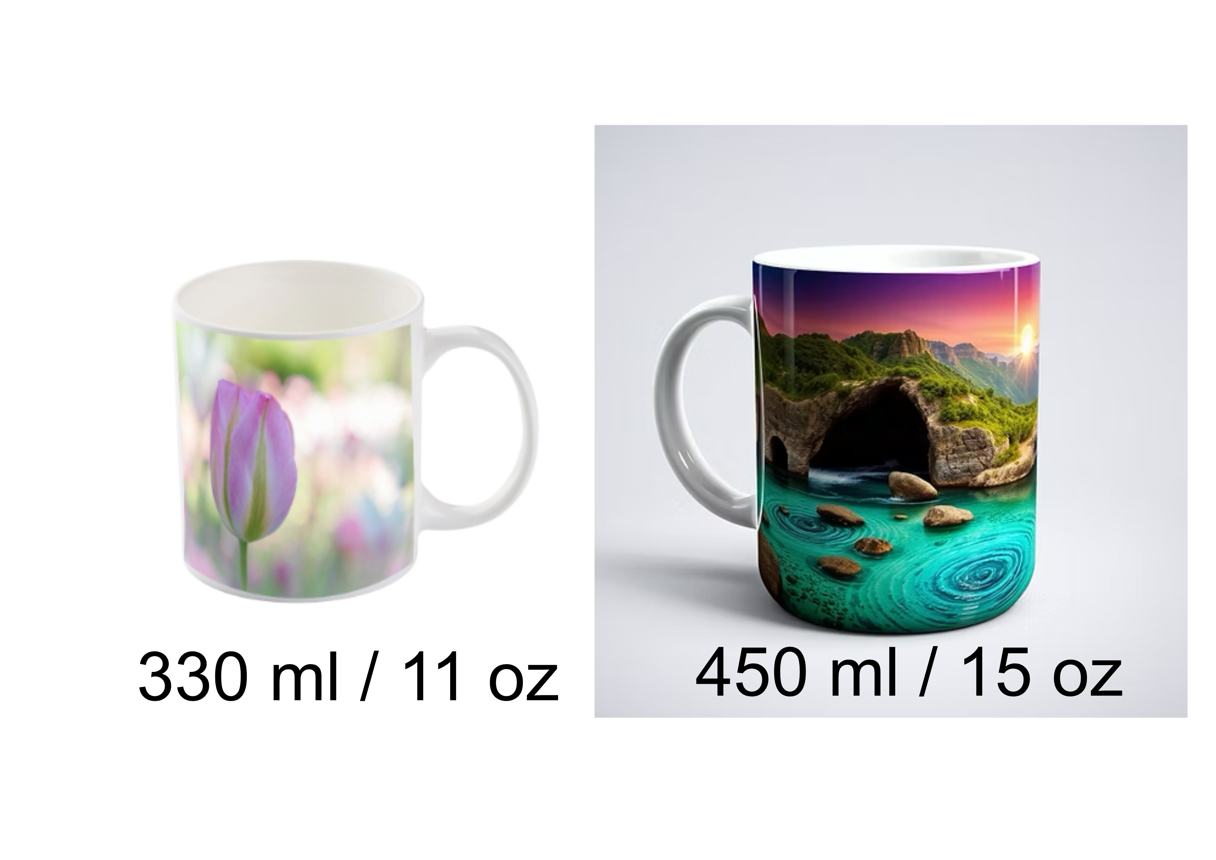 Custom Ceramic Mug 330ml / 450ml