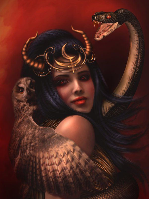 Thumbnail: Demon Lilith Diamond Art Painting Succubus Mural DIY Diamond Embroidery Mosaic H