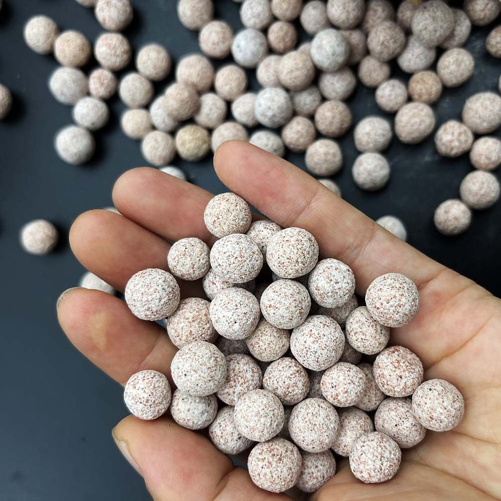 Thumbnail: 200/500g Aquarium Quartz Ball Fish Tank Filter Media Hollow Particles Biological