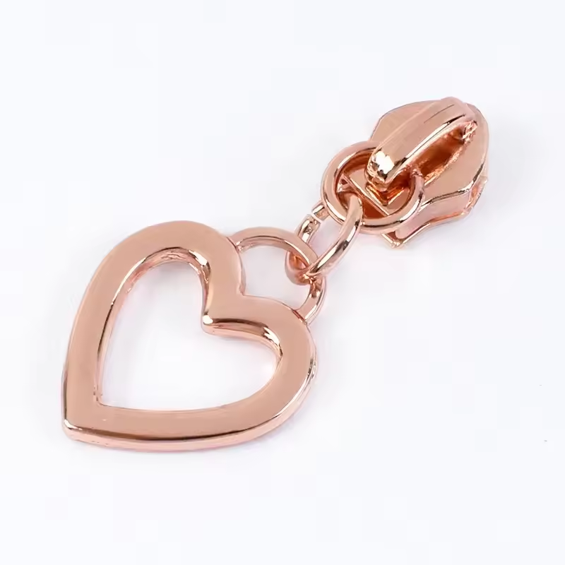 Thumbnail: Heart Zipper Sliders For Nylon Zipper Tapes Metal Zippers Head Kits Purse Handba