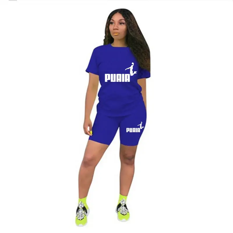 Thumbnail: New Quality Casual Woman Clothing Summer Two Piece Set 2026 Women Tracksuit T-Sh