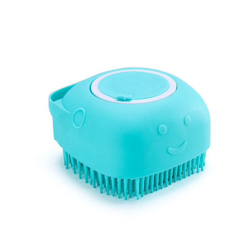 Thumbnail: Pet Bath Massage Gloves Soft Safety Silicone For Puppy Dog Cat Grooming Bathroom