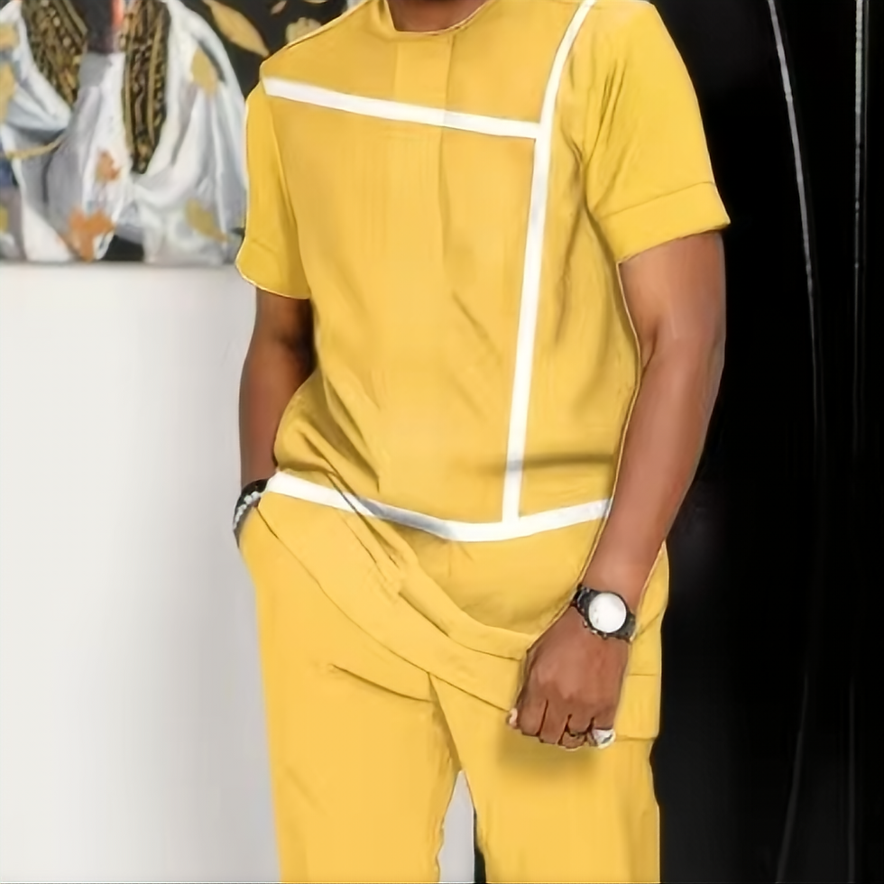 Thumbnail: Summer fashion new sports suit men's T-shirt+pants 2-piece set men's oversized c