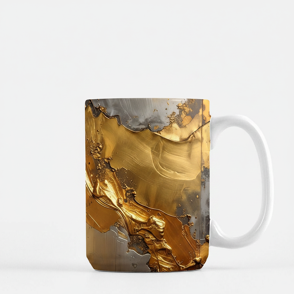 Thumbnail: Gilded Artwork  450 ml Coffee Mugs