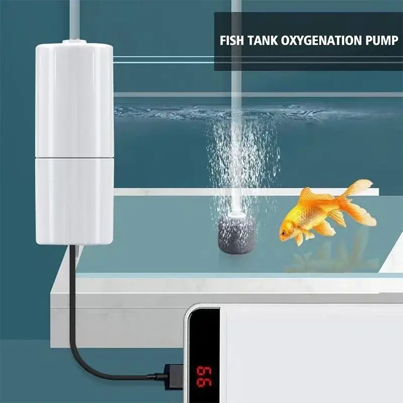 Mini Oxygen Pump USB Portable Fish Tank Fish Farming Aquarium Supplies Small Oxy