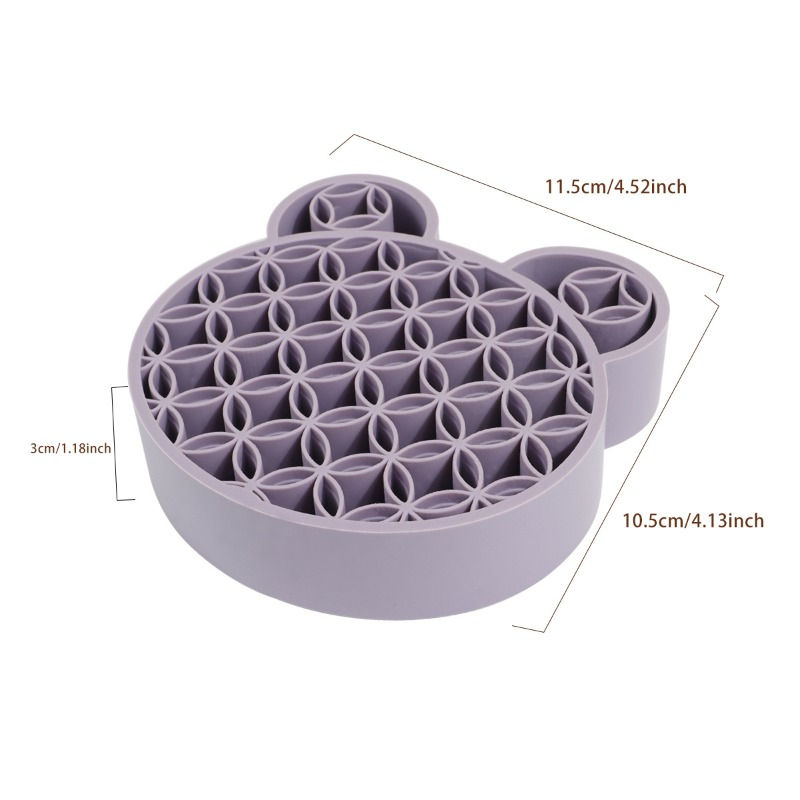 Thumbnail: Mickey Silicone Makeup Brush Drying Rack Holder Stand with Draining Tray All in 