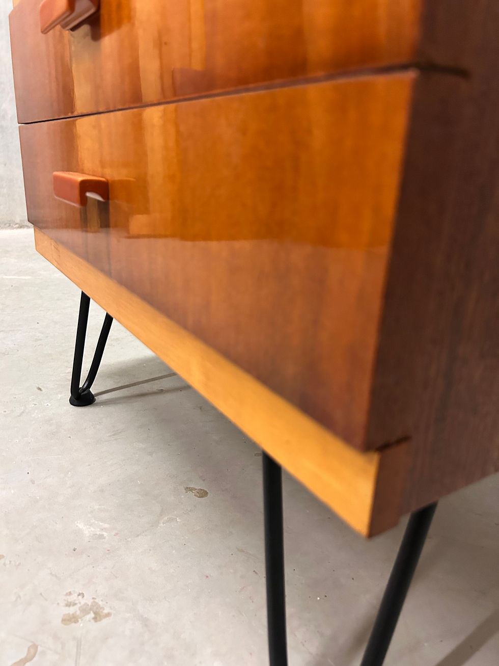 Miniaturbild: Mid Century Nachttisch DDR vintage Kommode I 1960er Bakelit