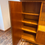 Miniaturbild: Highboard Vitrine DDR midcentury vintage 1950er Vollholz Nussbaum Glasböden